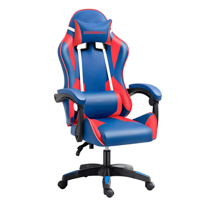 Zentrah Nova ergonomic gaming chair, sleek design, blue and red