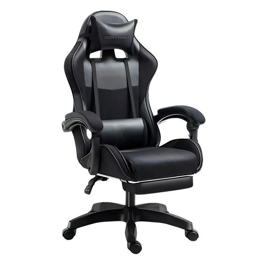 Zentrah Phantom ergonomic foldable gaming chair, black