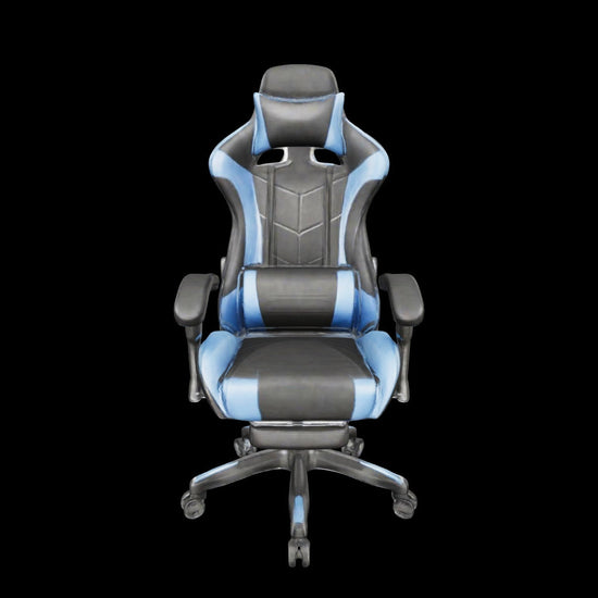 Zentrah Apex ergonomic gaming chair, blue, 3D