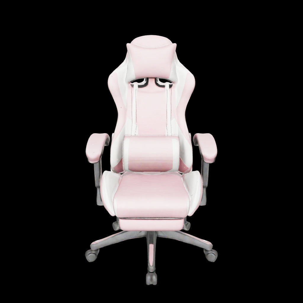 Zentrah Nova ergonomic gaming chair, sleek design, pink, 3D