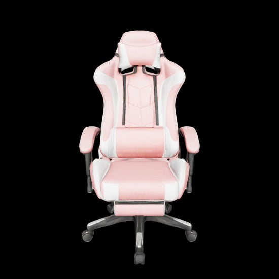 Zentrah Apex ergonomic gaming chair, pink, 3D